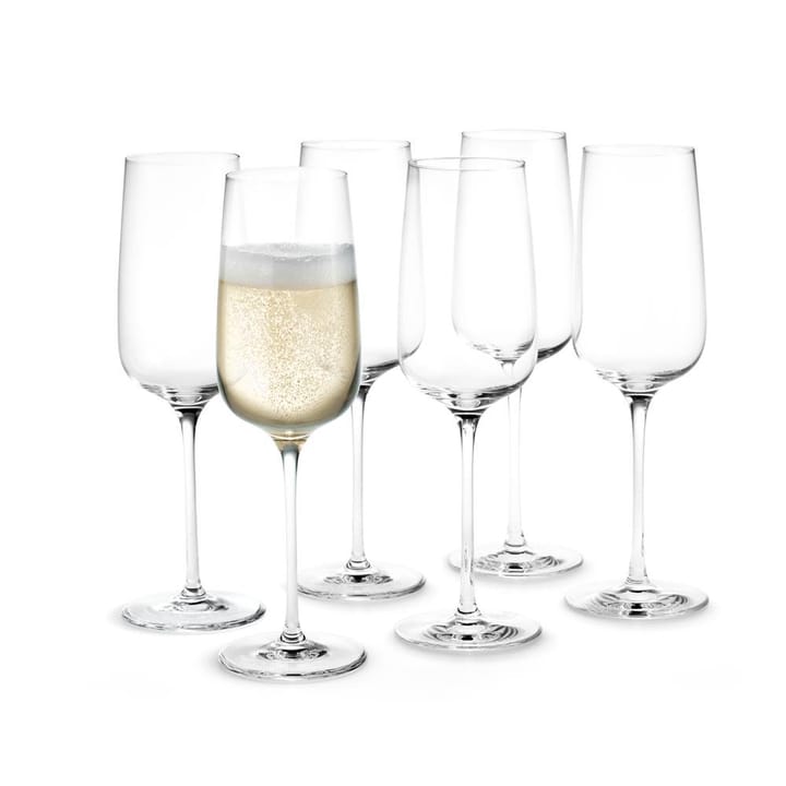 Flutes à champagne Bouquet, lot de 6 - 29 cl - Holmegaard