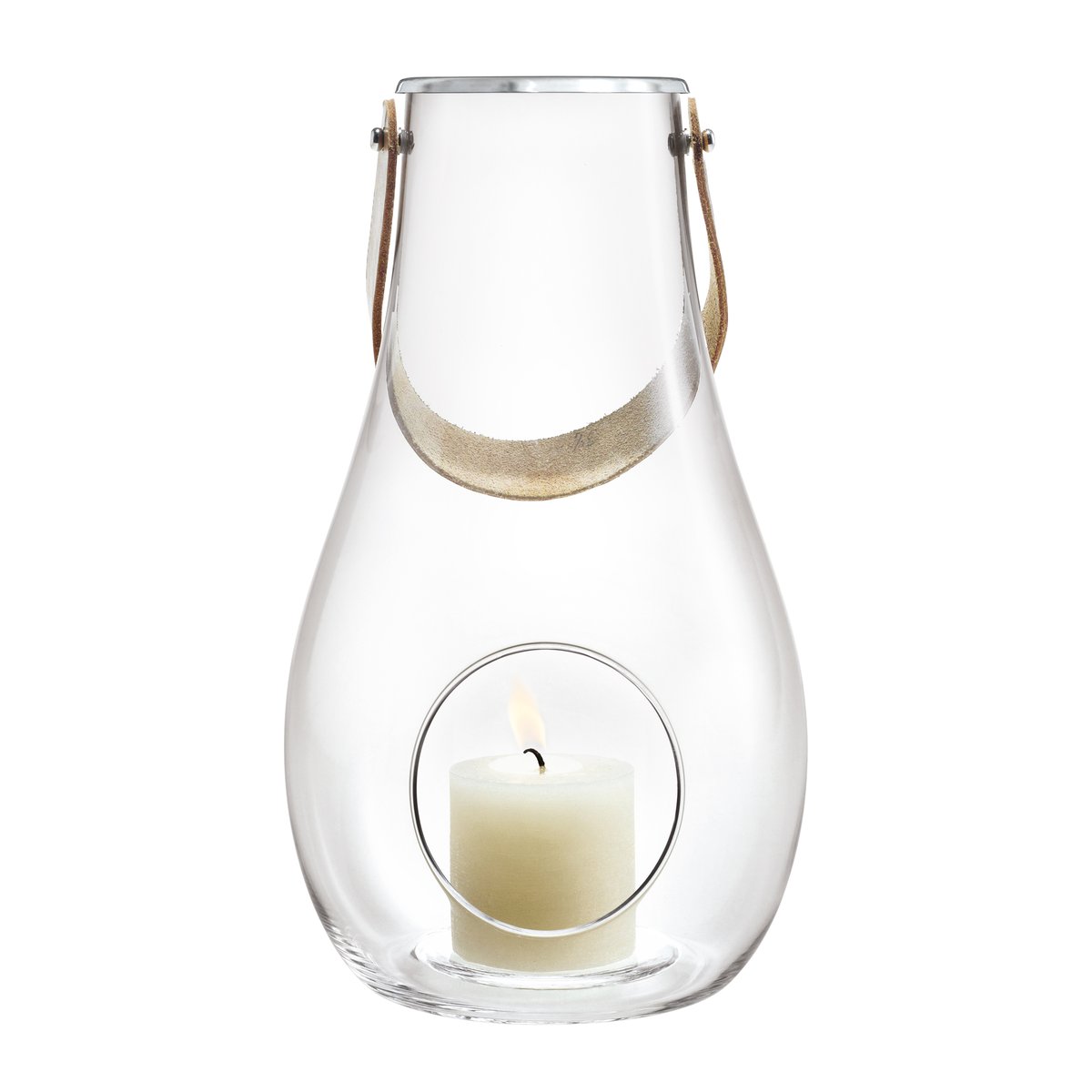 Holmegaard Lanterne Design With Light 29 cm | Design Scandinave | Photophores | Transparent