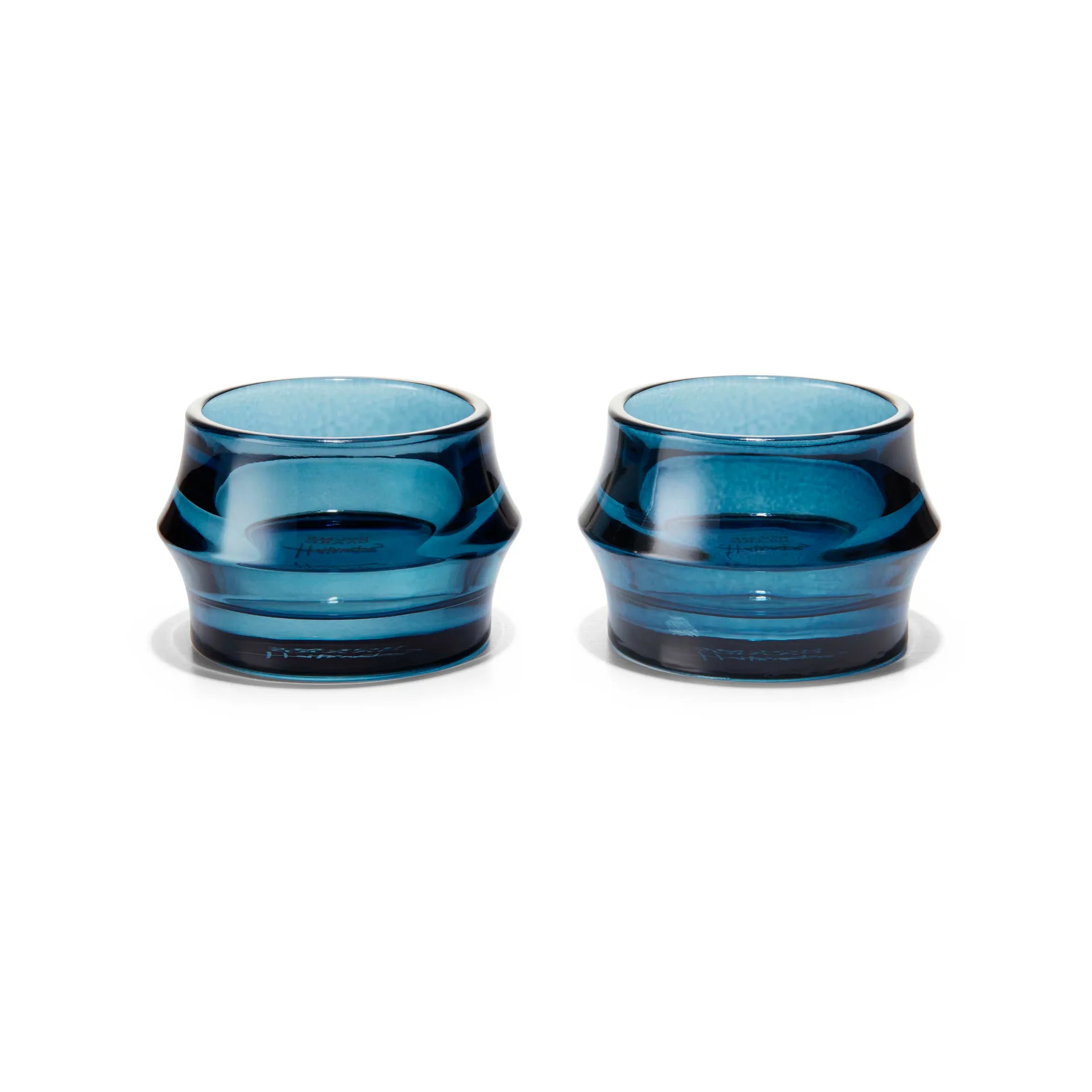 Photophore Arc 5 cm Lot de 2, Bleu foncé Holmegaard
