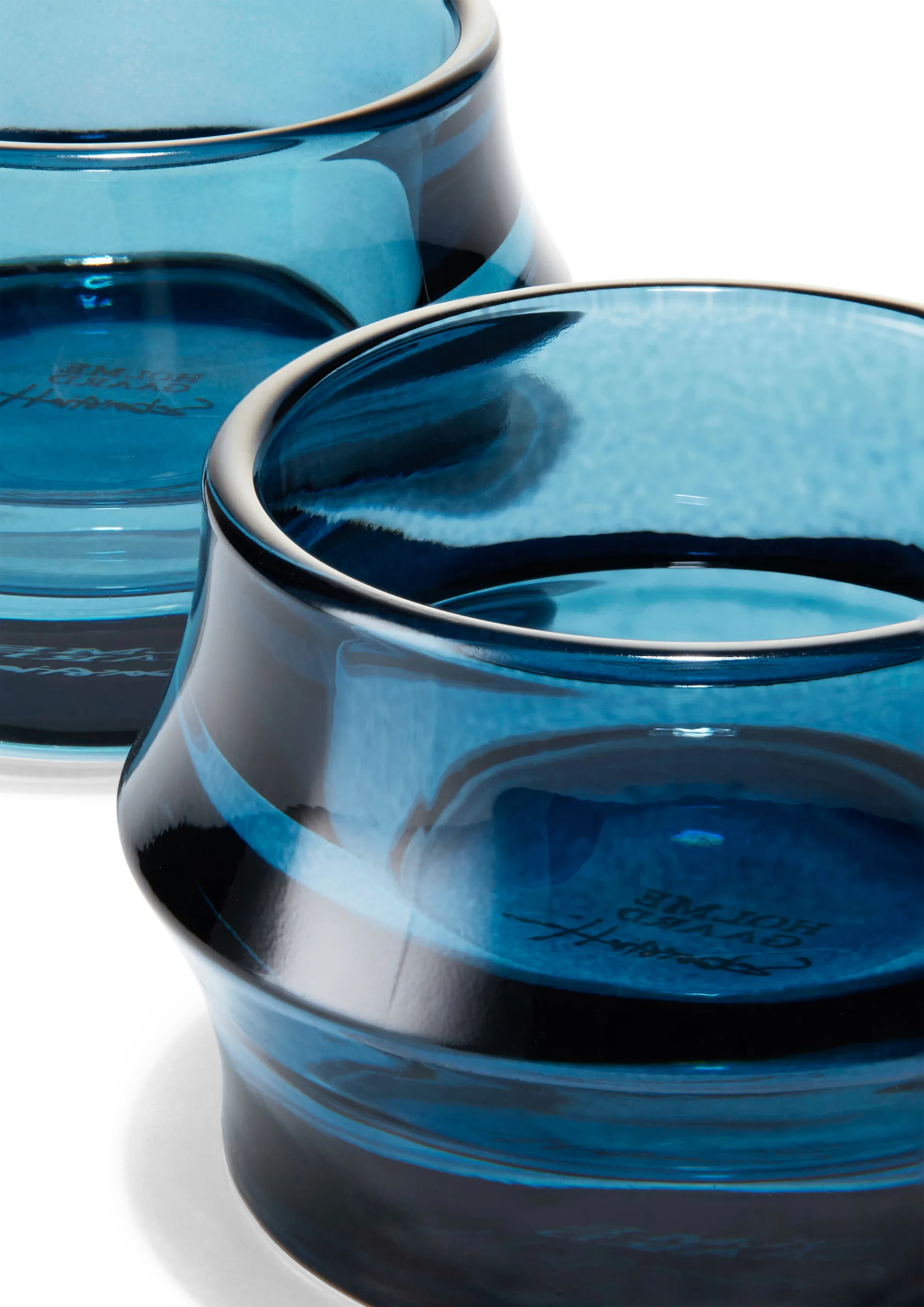 Photophore Arc 5 cm Lot de 2, Bleu foncé Holmegaard