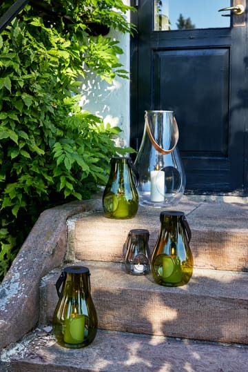 Photophore Design With Light vert olive - 25 cm - Holmegaard