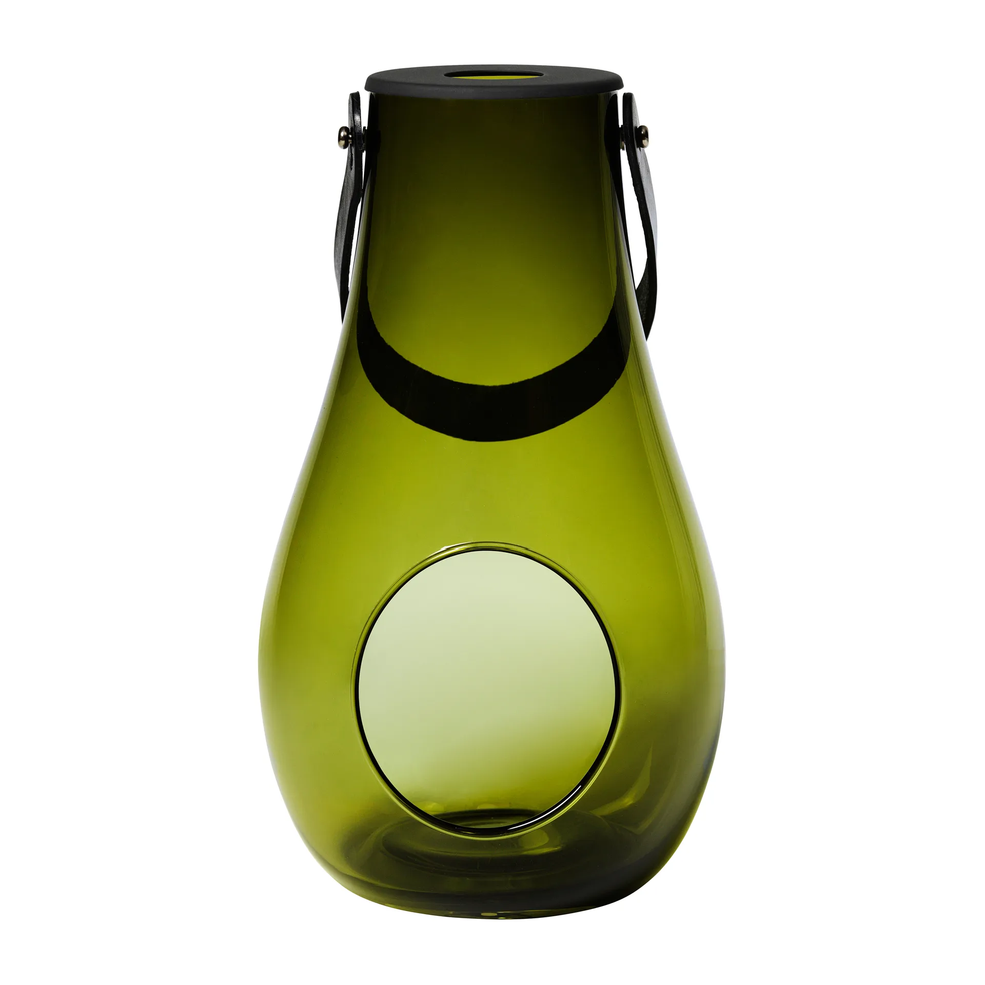 Photophore Design With Light vert olive, 29 cm Holmegaard