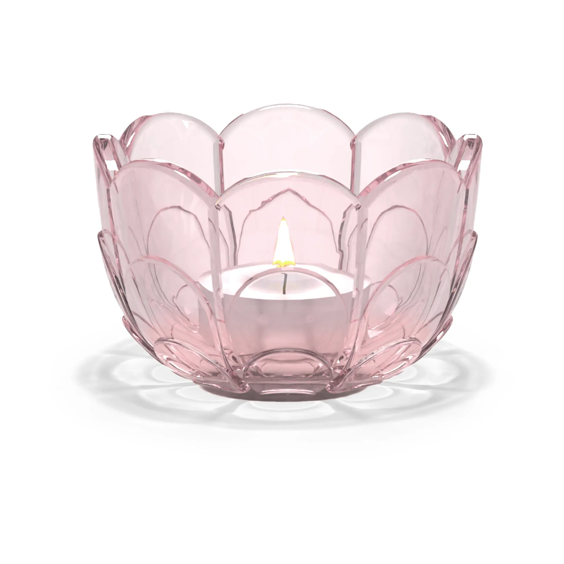 Photophore Lily Ø7 cm, Cherry blossom Holmegaard