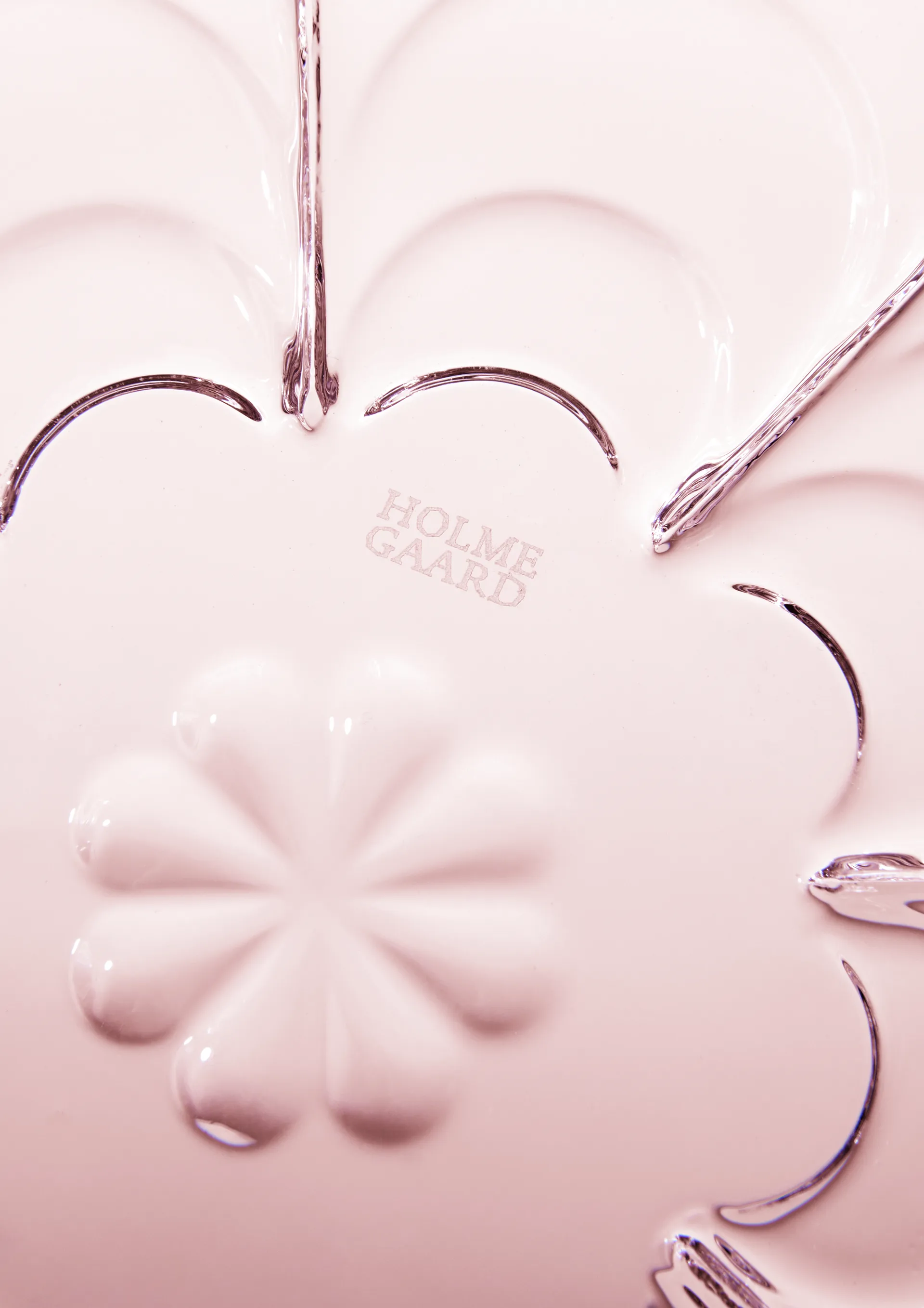 Photophore Lily Ø7 cm, Cherry blossom Holmegaard