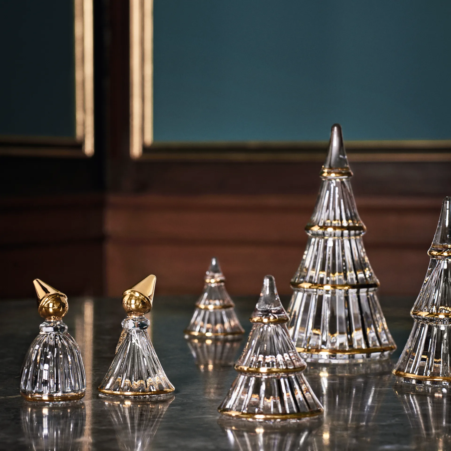 Sapin Fairytales moyen, Transparent-doré Holmegaard