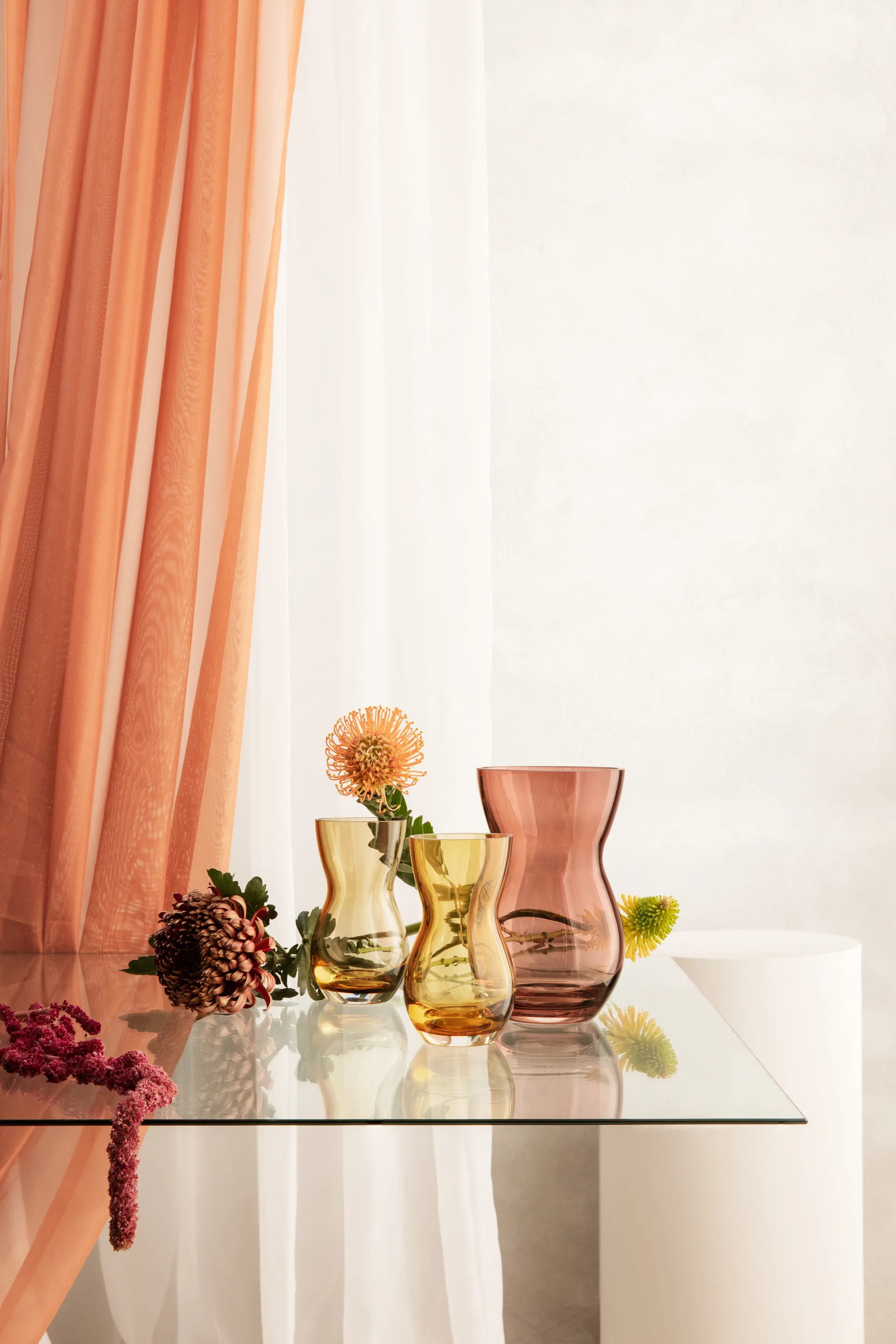 Vase Calabas 21 cm, Burgundy Holmegaard