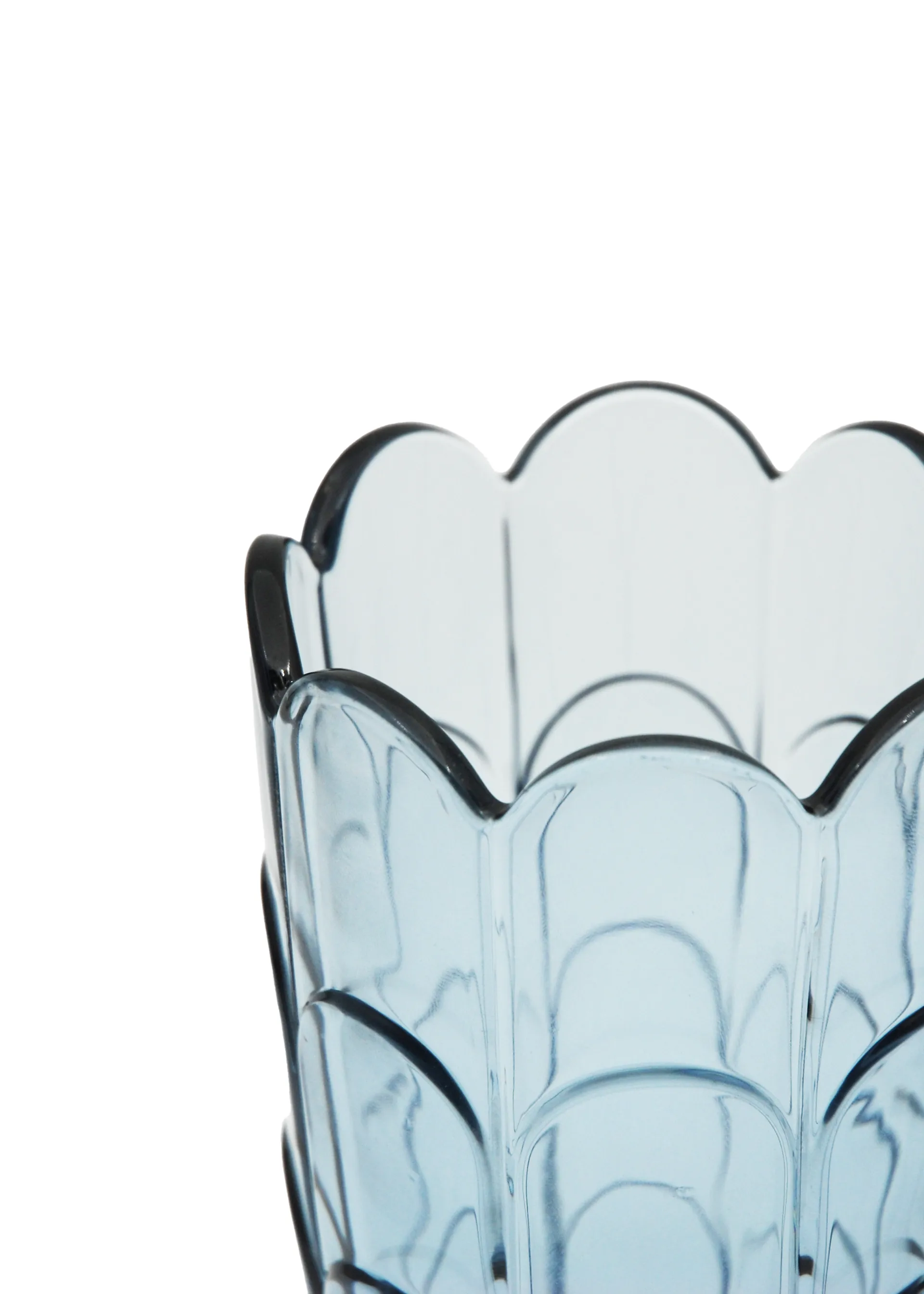 Vase Lily H19 cm, Blue iris Holmegaard