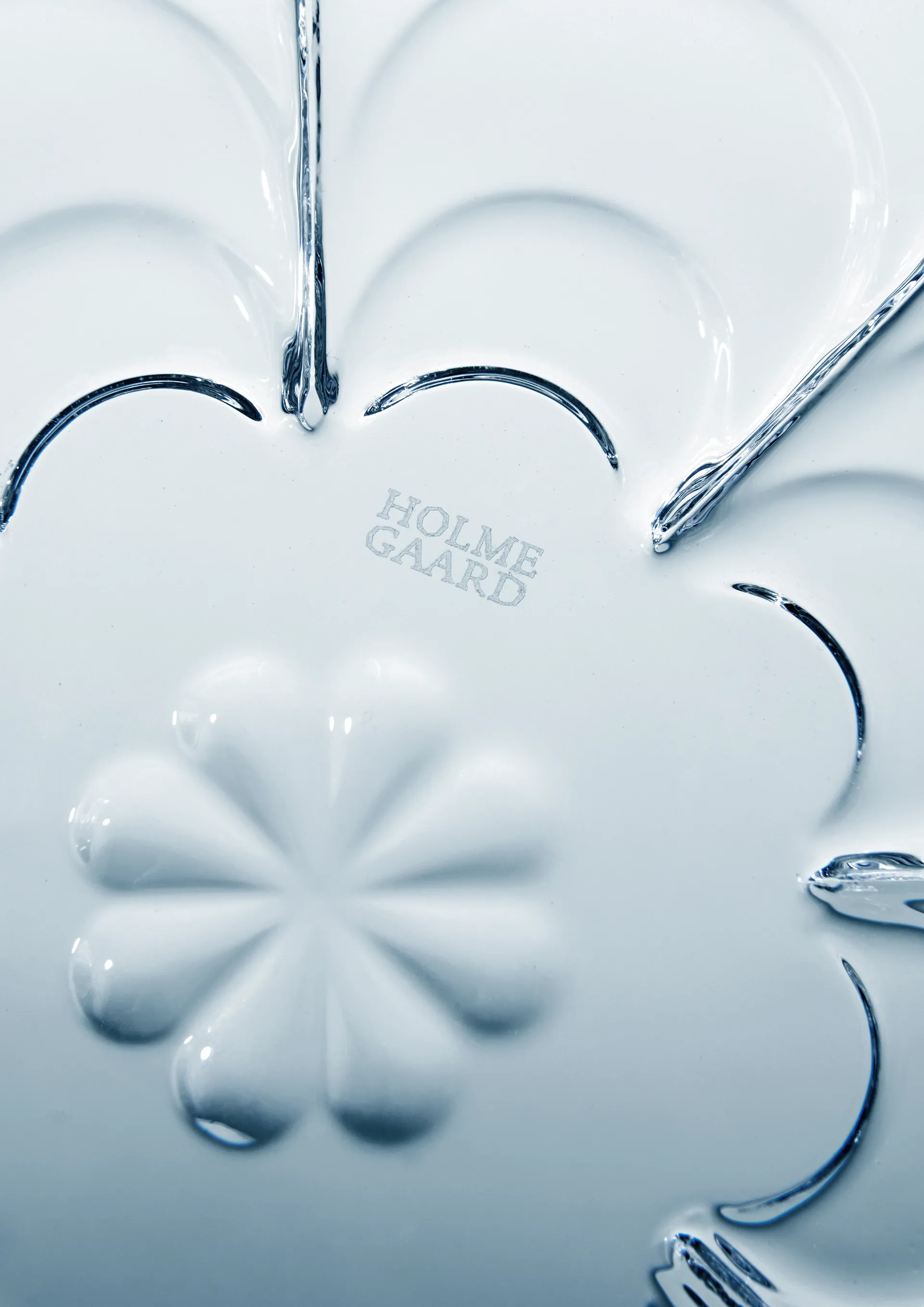 Vase Lily H19 cm, Blue iris Holmegaard