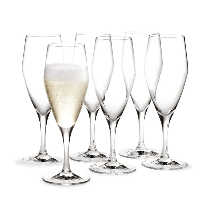 Verre à champagne Perfection 23 cl, lot de 6 - Transparent - Holmegaard