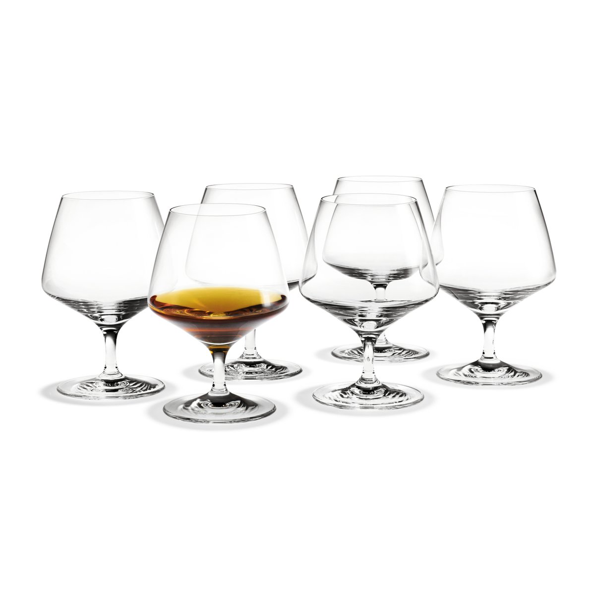 holmegaard verre à cognac perfection 36 cl, lot de 6 transparent
