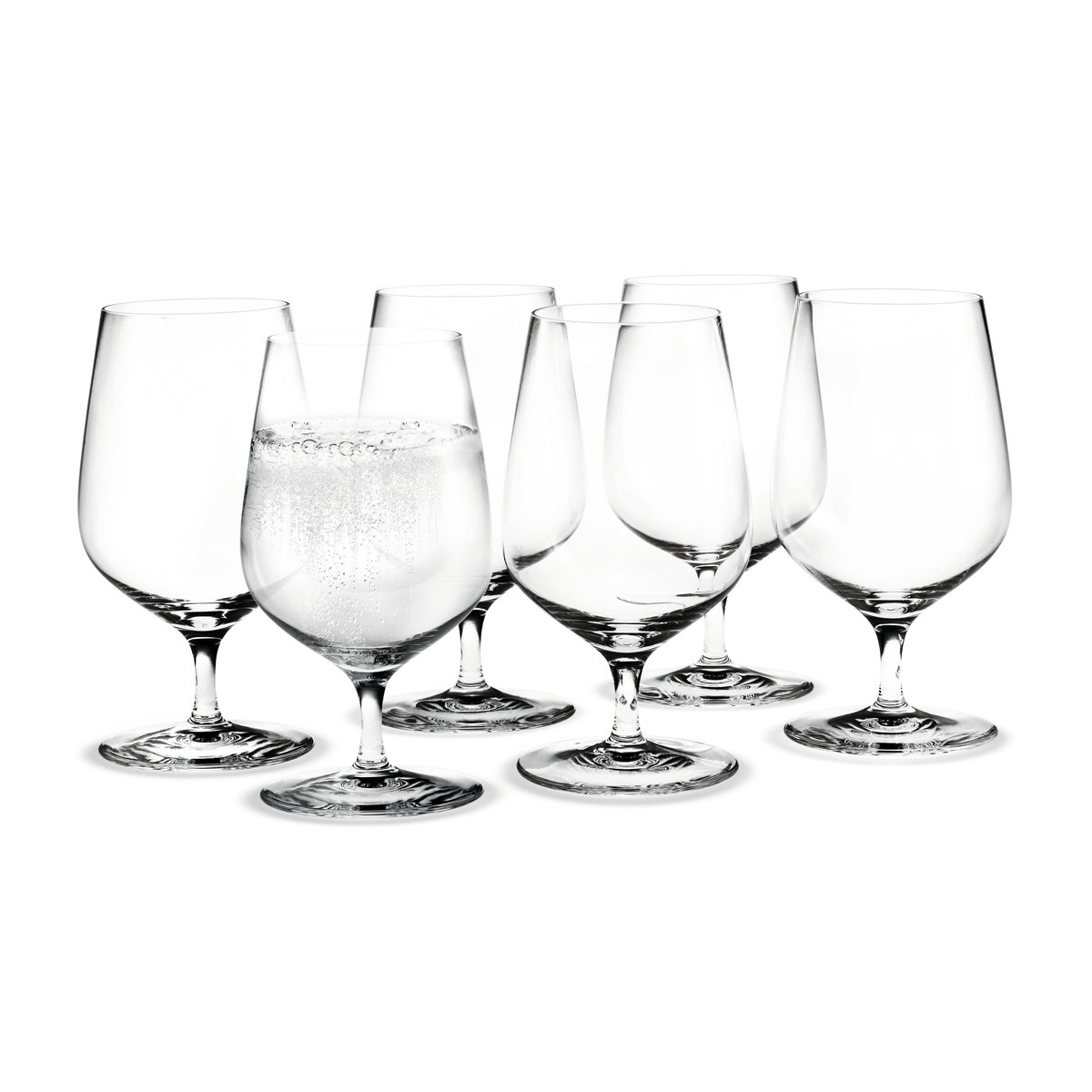 holmegaard verre à eau cabernet transparent, lot de 6 35 cl