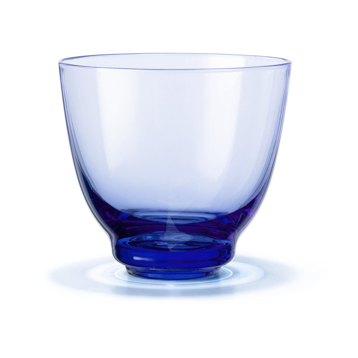 Holmegaard Verre à eau Flow 35 cl Bleu foncé | Design Scandinave | Verres à eau | Bleu