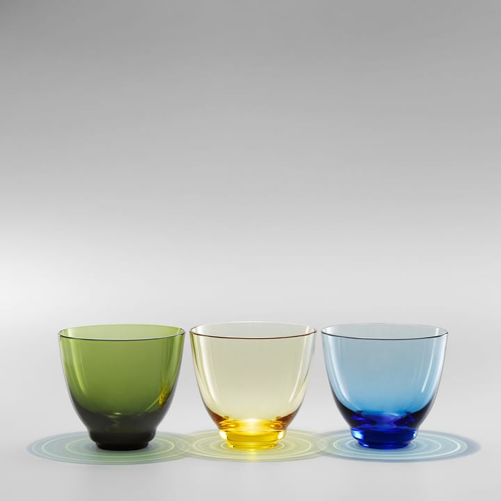 Verre à eau Flow 35 cl, Vert olive Holmegaard