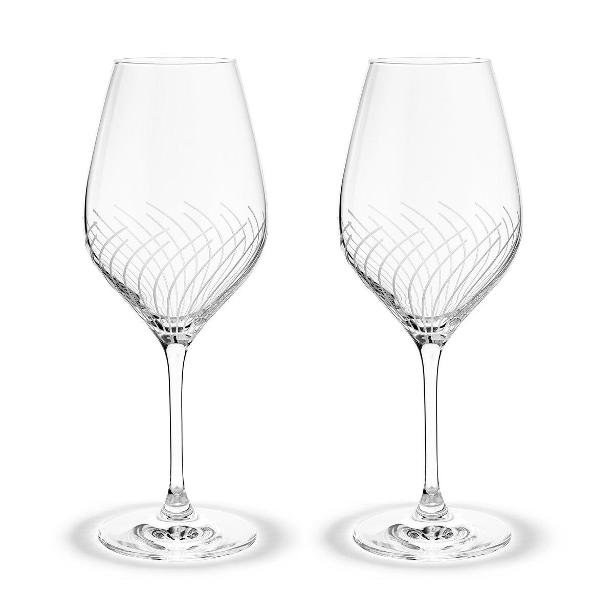holmegaard verre à vin blanc cabernet lines 36 cl lot de 2 transparent