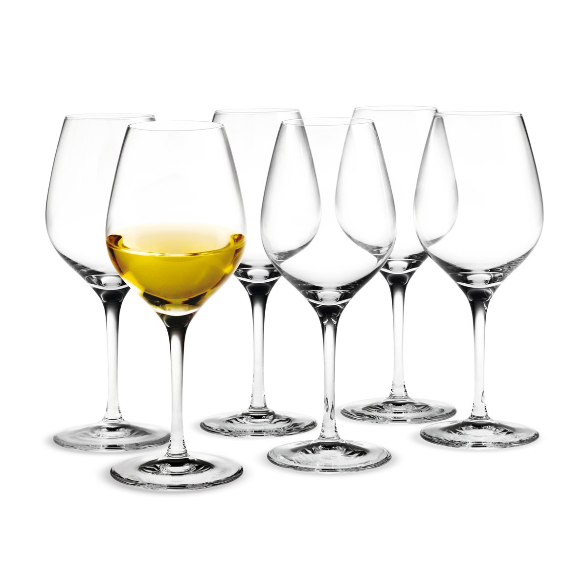 holmegaard verre à vin doux cabernet 28 cl, lot de 6 transparent