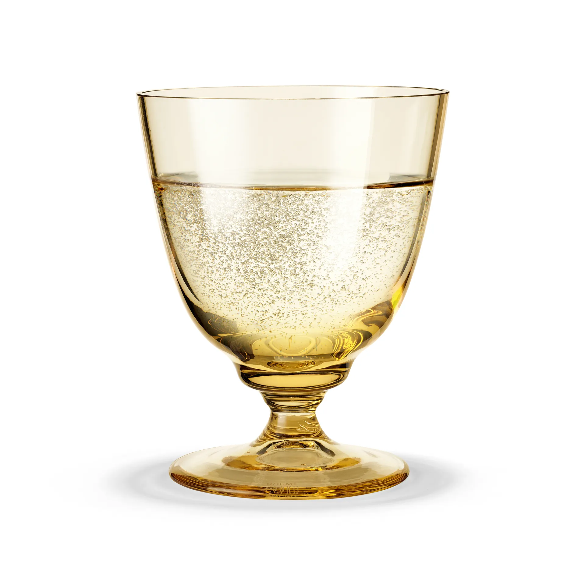 Verre sur pied Flow 35 cl, Amber Holmegaard