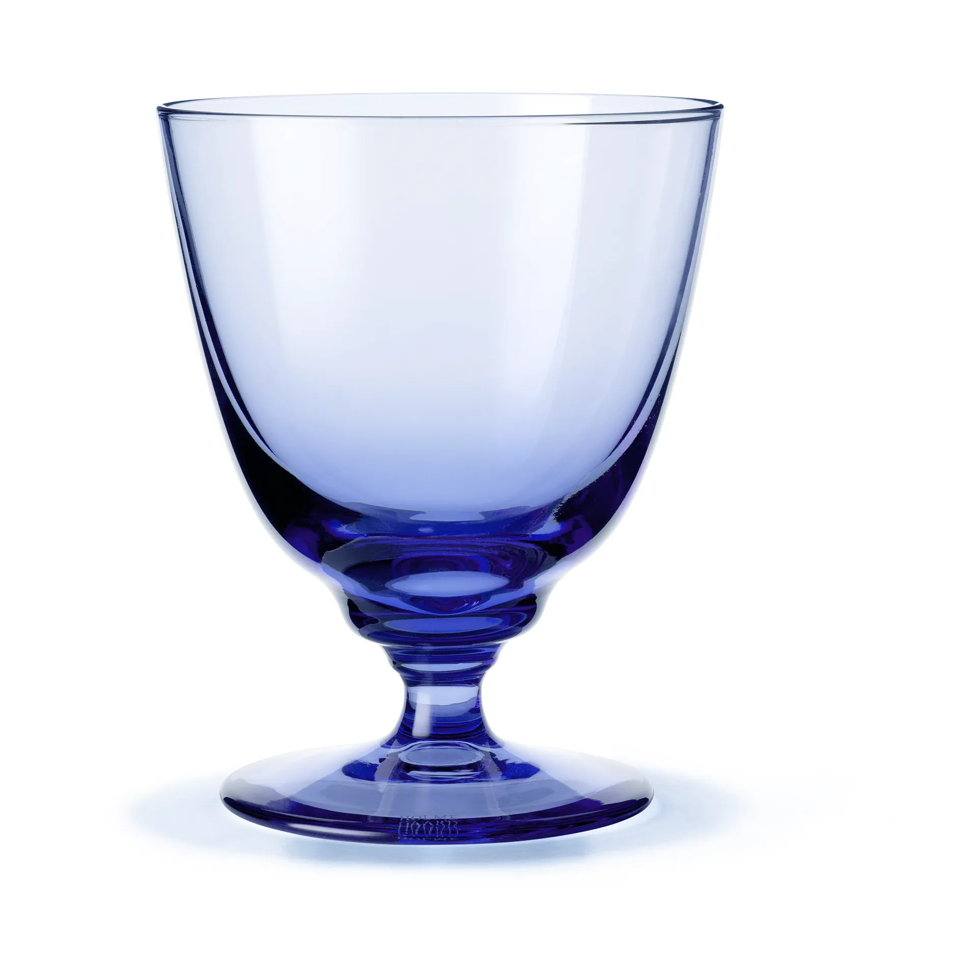 Verre sur pied Flow 35 cl, Bleu foncé Holmegaard
