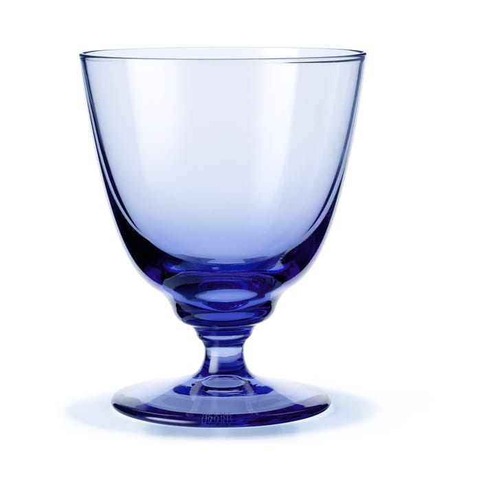 Verre sur pied Flow 35 cl - Bleu foncé - Holmegaard