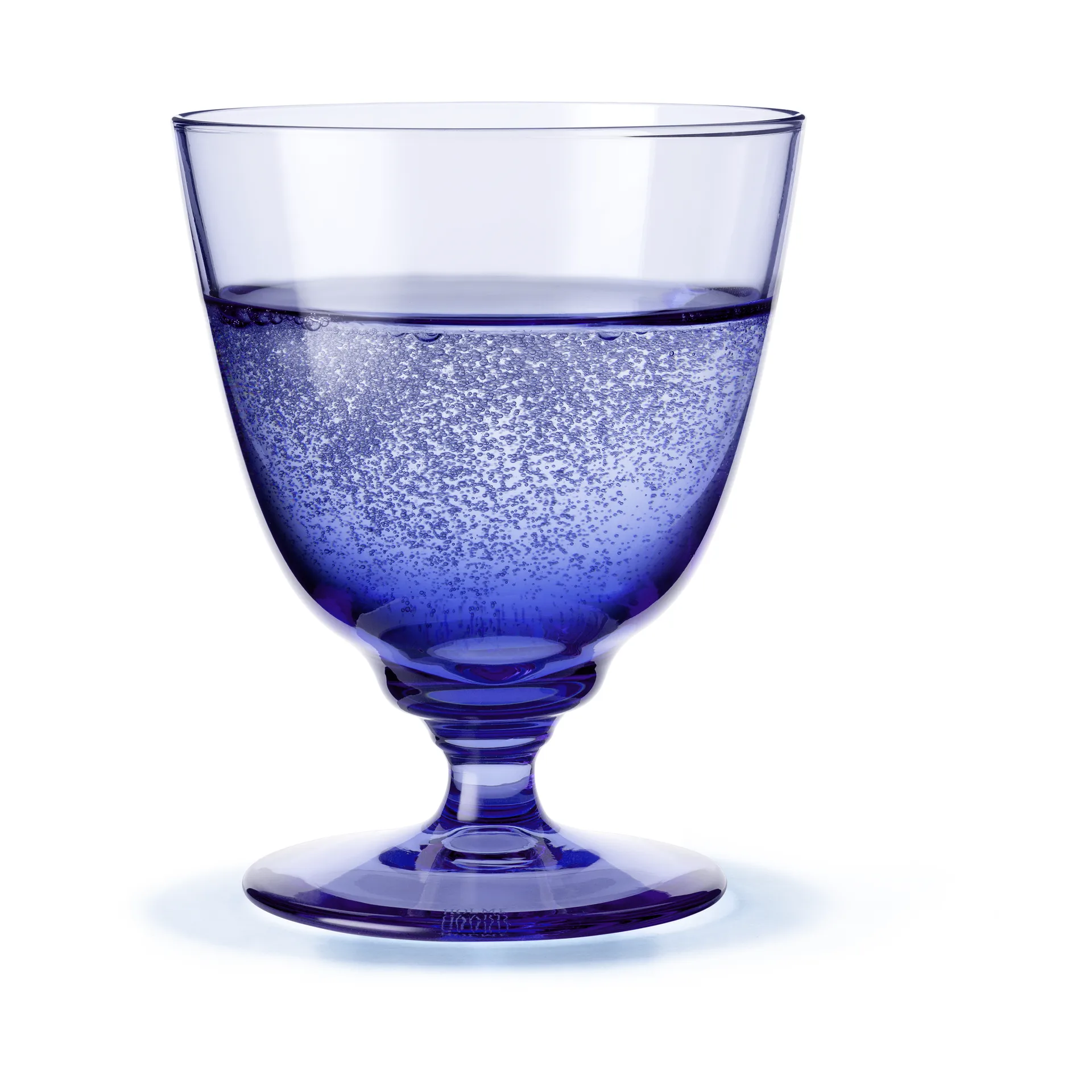 Verre sur pied Flow 35 cl, Bleu foncé Holmegaard