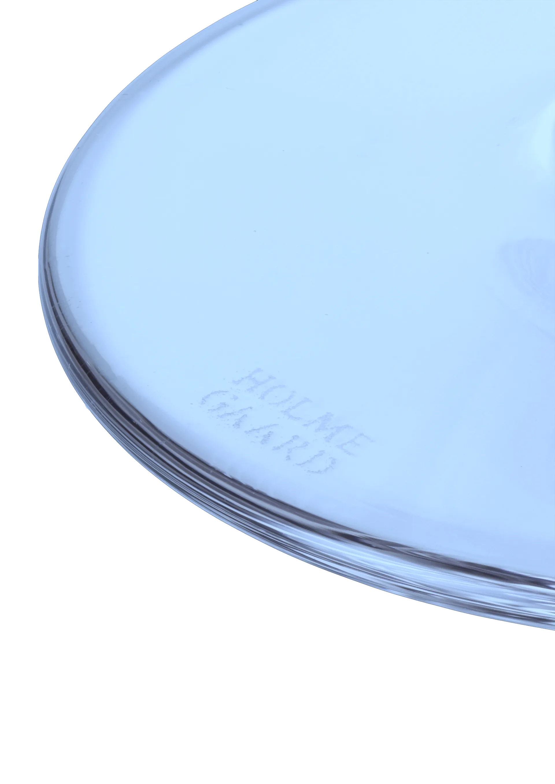 Verre sur pied Flow 35 cl, Bleu foncé Holmegaard