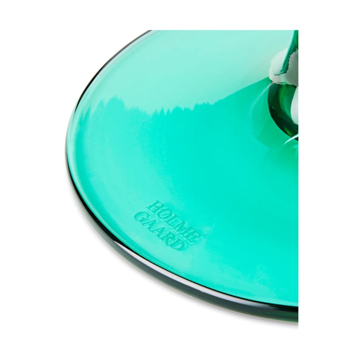 Verre sur pied Flow 35 cl - Emerald green - Holmegaard