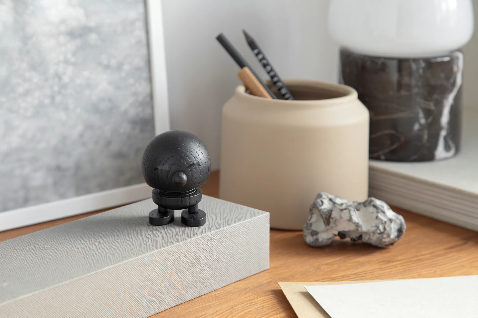 Figurine Hoptimist Bimble S, Stained oak Hoptimist