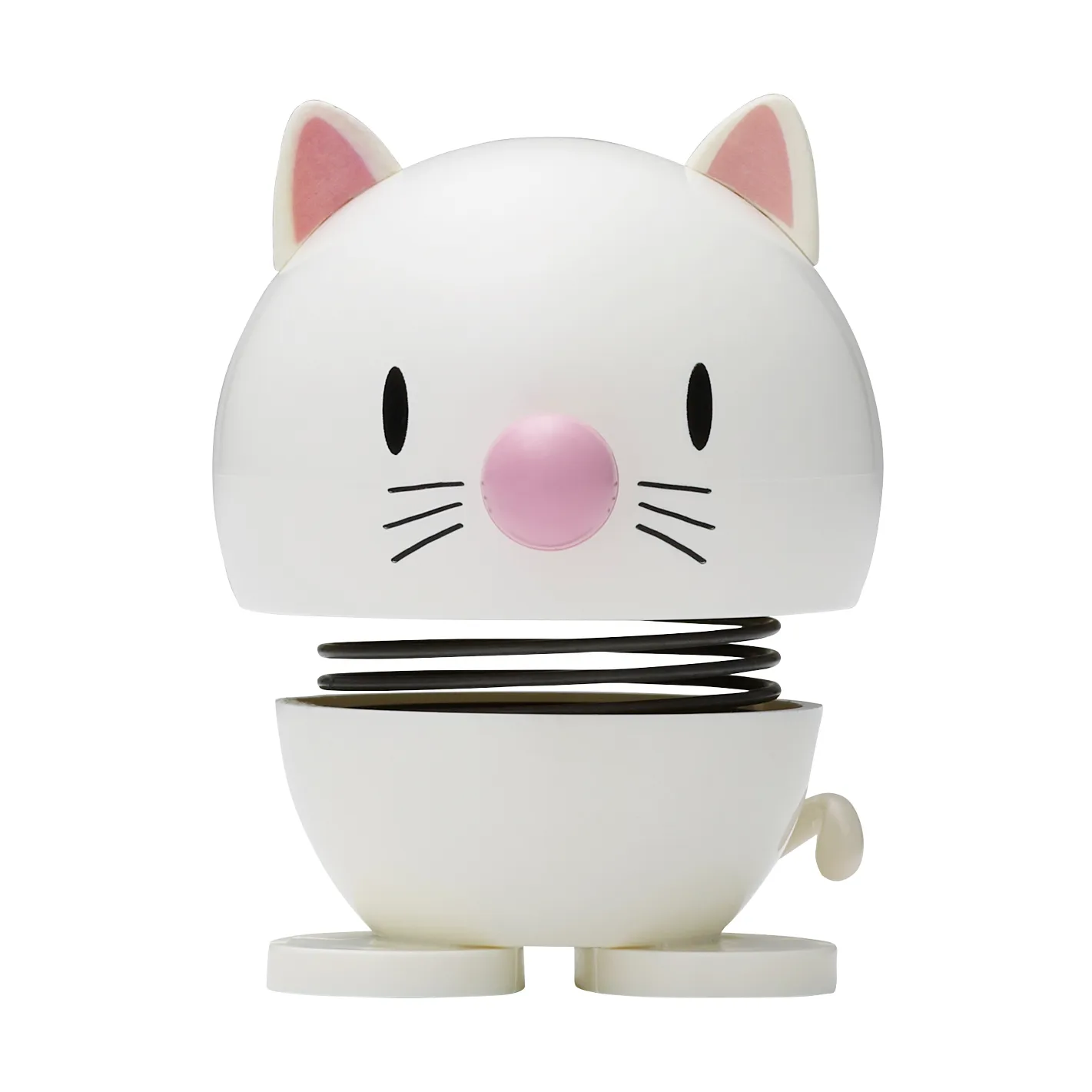 Figurine Hoptimist Cat 7,3 cm, White Hoptimist