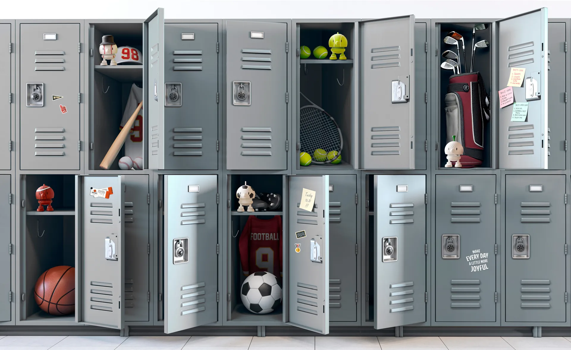 Figurine Hoptimist Golf Bumble S, White Hoptimist