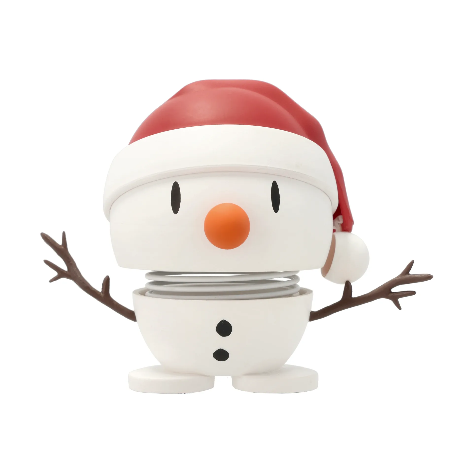 Figurine Hoptimist Soft Santa Snowman S, Blanc Hoptimist