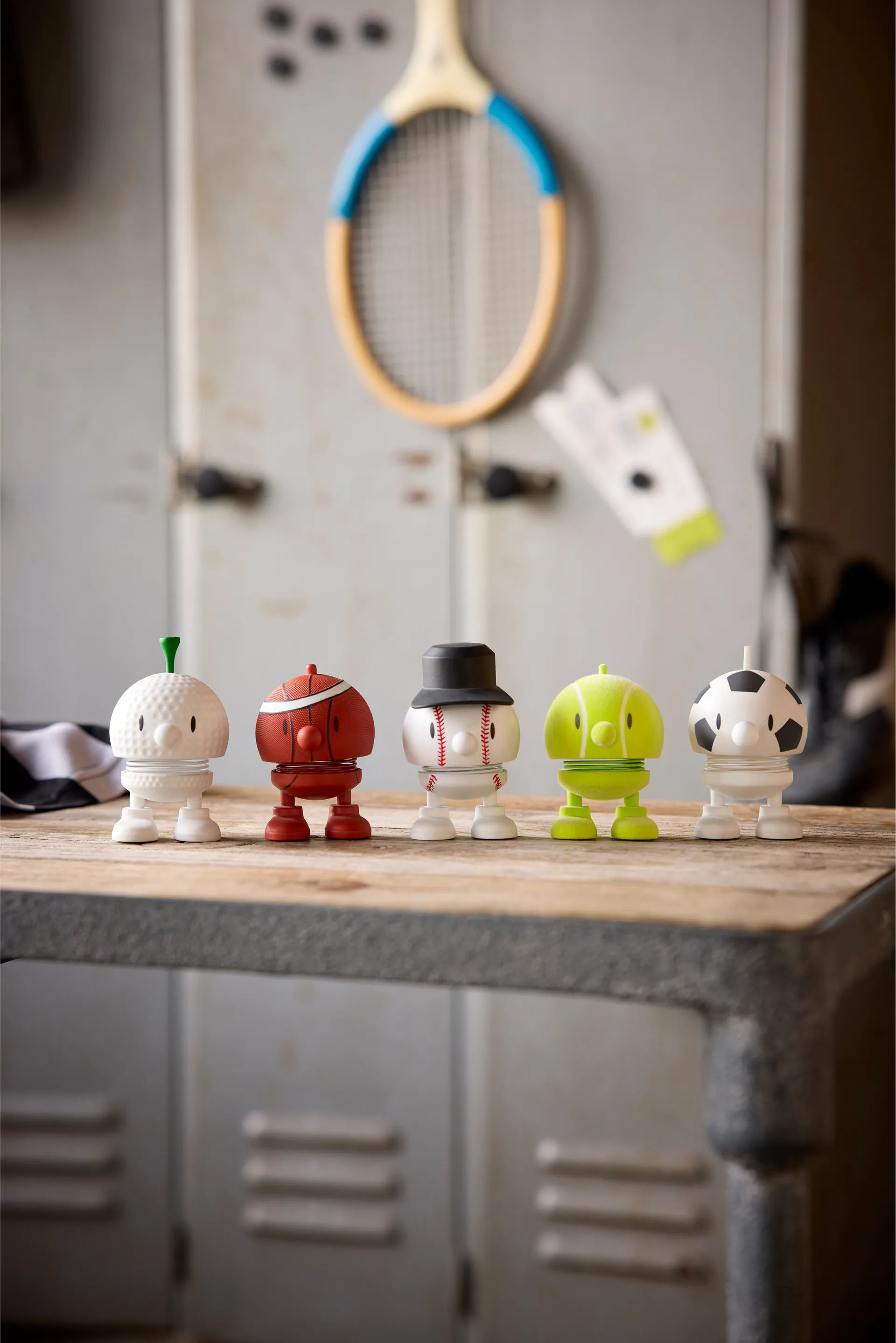 Figurine Hoptimist Tennis Bumble S, Jaune Hoptimist