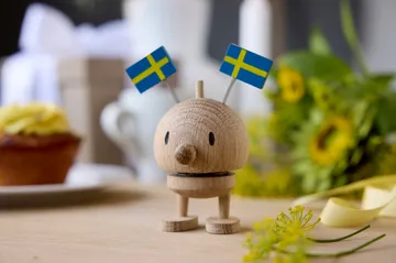 Hoptimist Celebration Bumble figurine - S, chêne brut, Sweden - Hoptimist