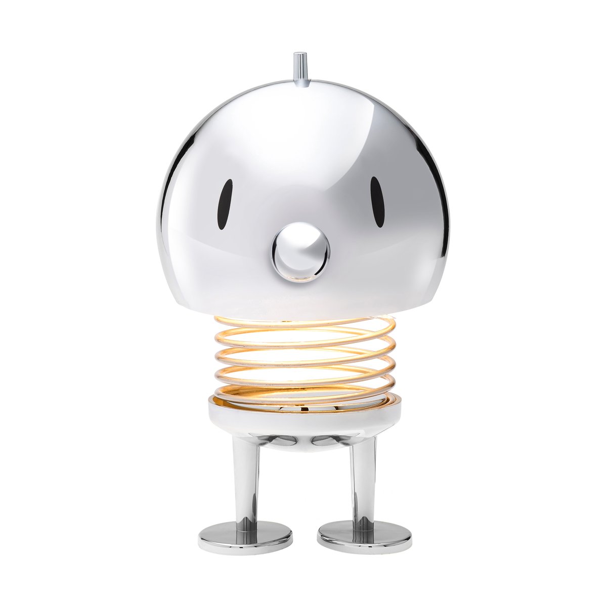 Hoptimist Lampe portable à LED Hoptimist L Chrome | Design Scandinave | Lampes de table | Argenté
