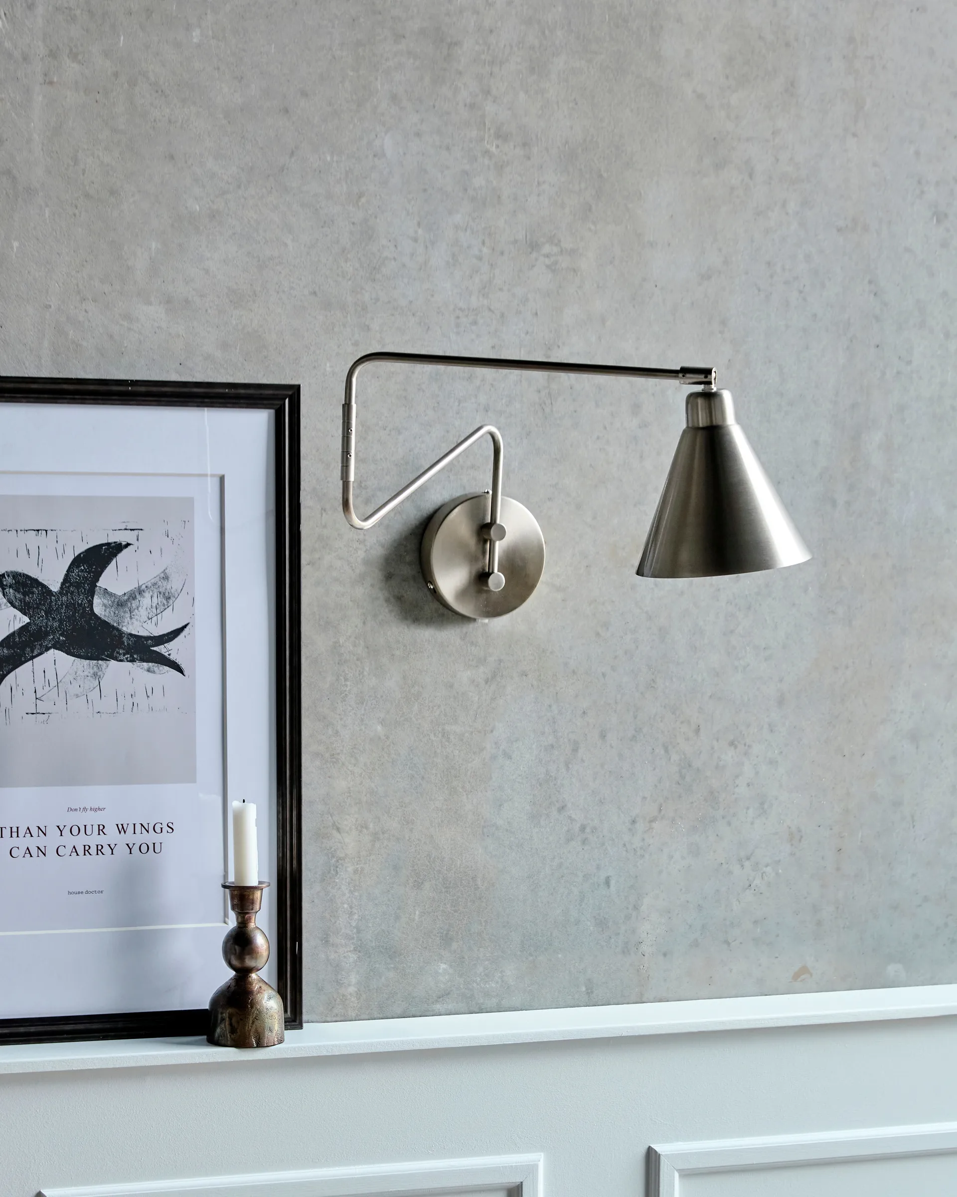 Applique murale Game, argent brossé, Petit, 30 cm House Doctor