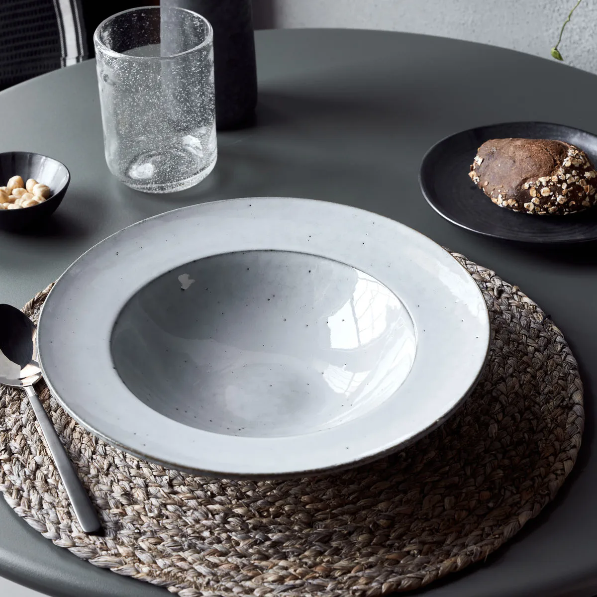 Assiette à pâtes Rustic Ø26 cm, Gris-bleu House Doctor