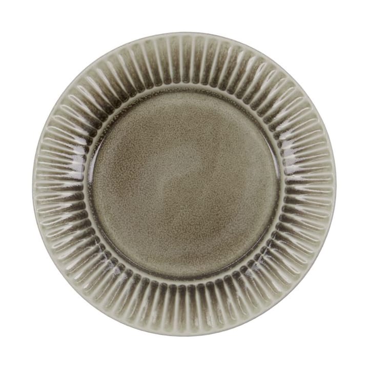 Assiette à petit déjeuner Pleat Ø22 cm - Gris-brun - House Doctor