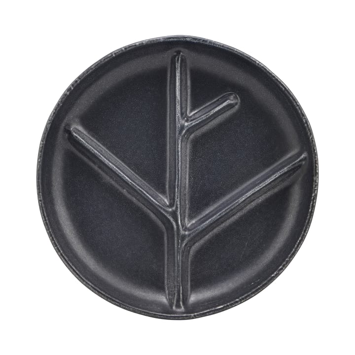 Assiette Branch Ø22,3 cm - Gris foncé - House Doctor
