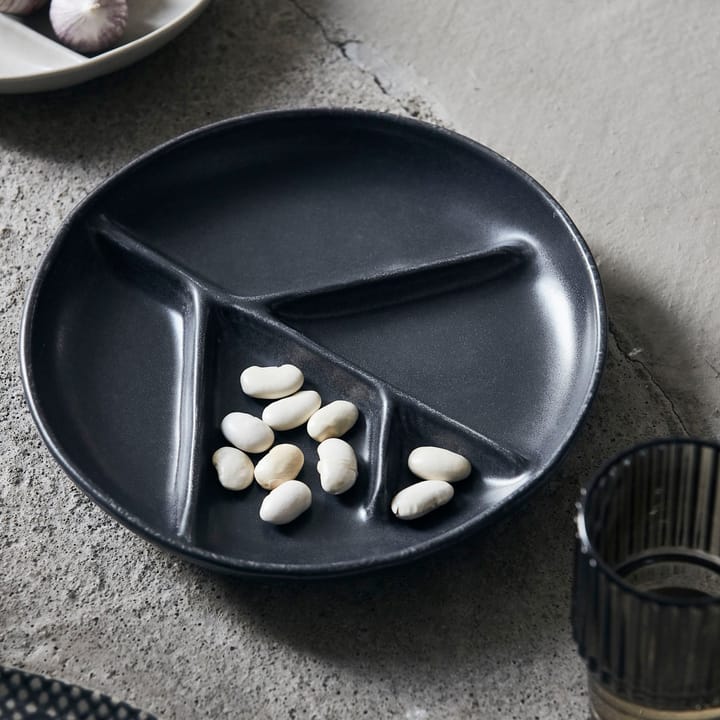 Assiette Branch Ø22,3 cm, Gris foncé House Doctor