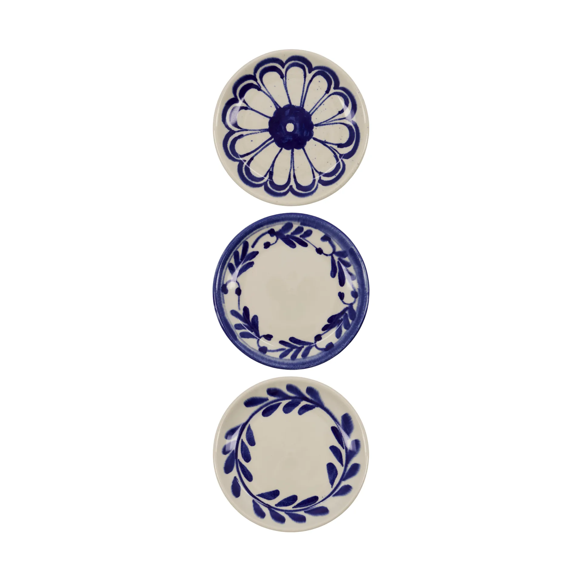 Assiette Diva Ø13 cm, lot de 3, Bleu House Doctor