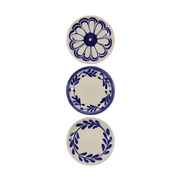 Assiette Diva Ø13 cm, lot de 3 - Bleu - House Doctor
