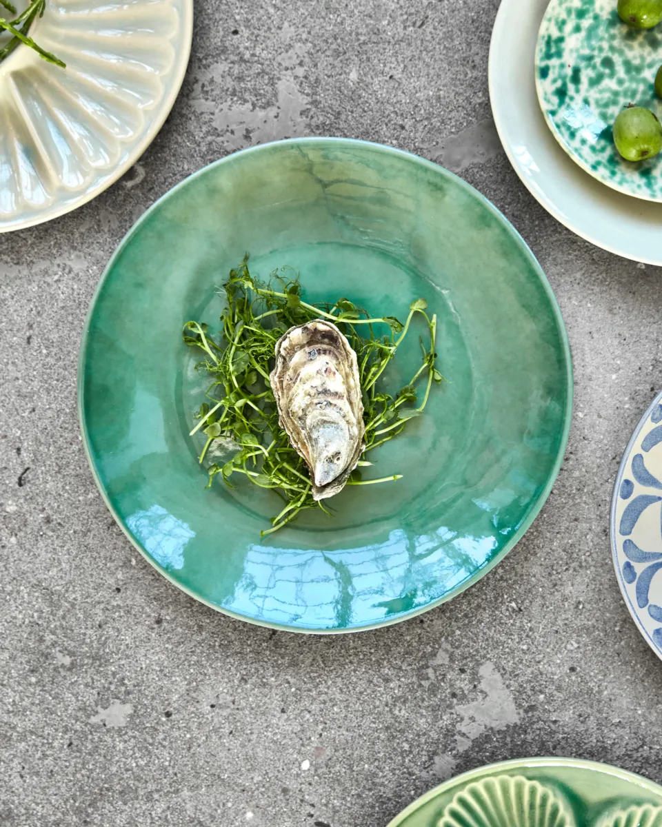 Assiette Diva Ø28 cm, Vert House Doctor