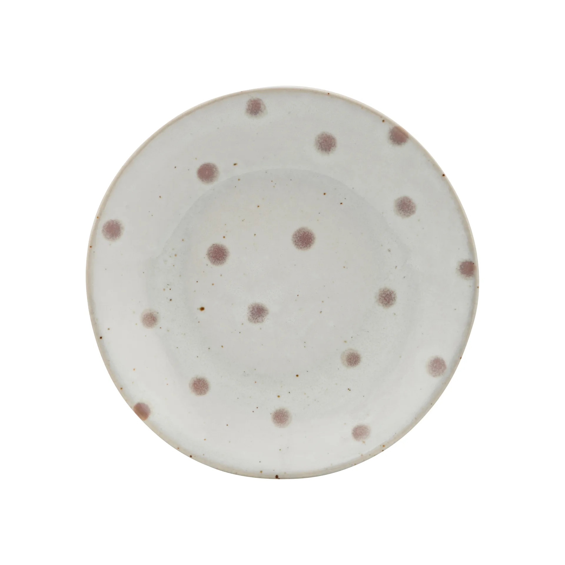 Assiette Dots Ø15,7 cm, Blanc-vert House Doctor