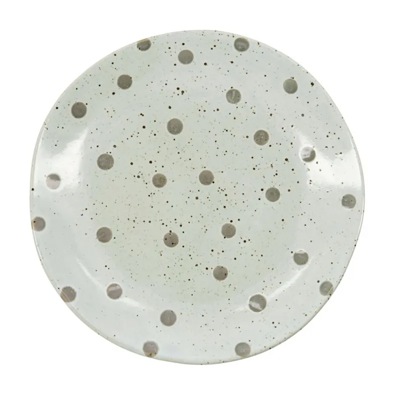 Assiette Dots Ø19,5 cm, Beige House Doctor