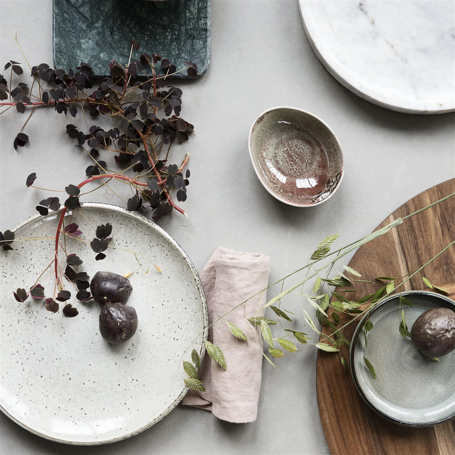 Assiette Lake grise, 15,2 cm House Doctor