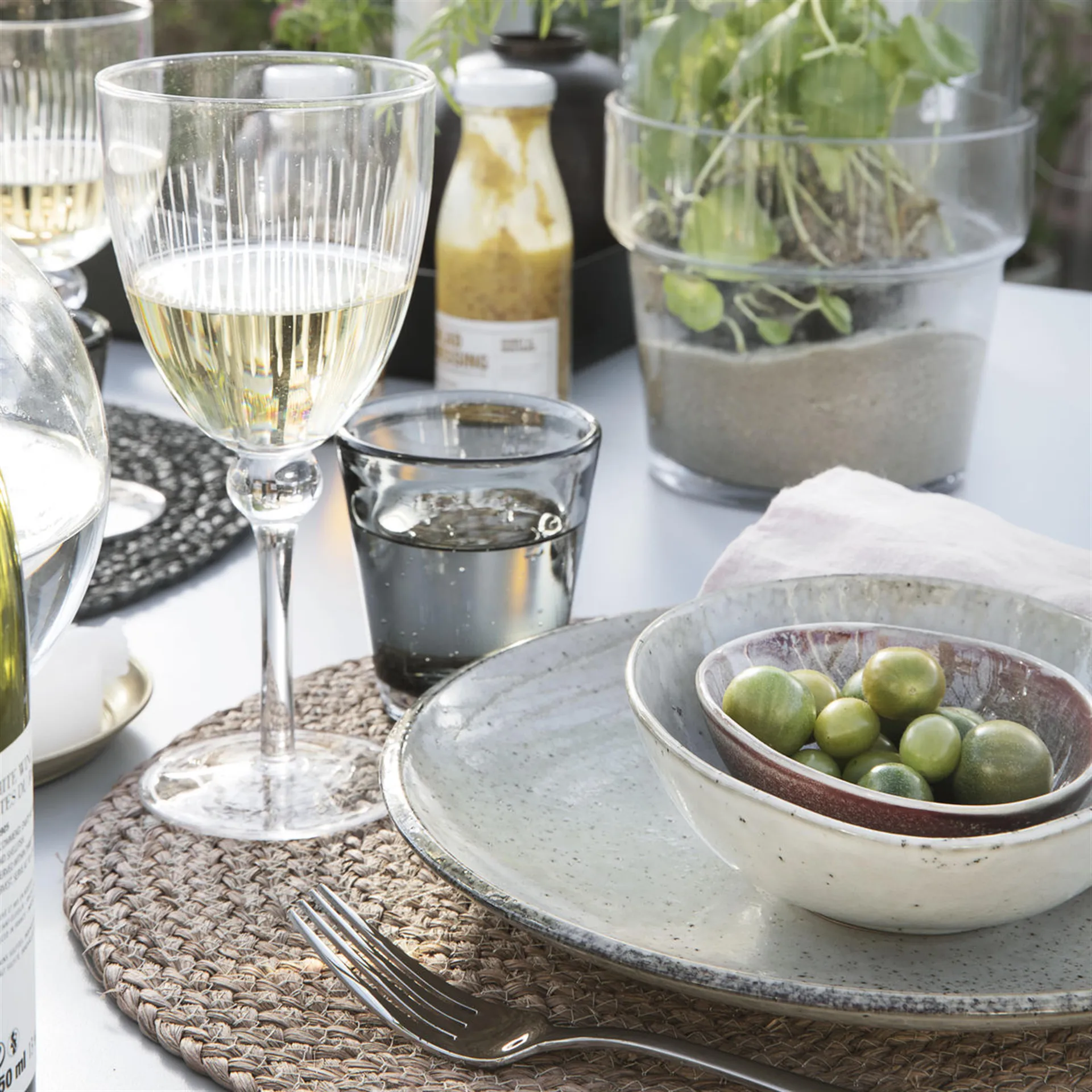 Assiette Lake grise, 21,4 cm House Doctor