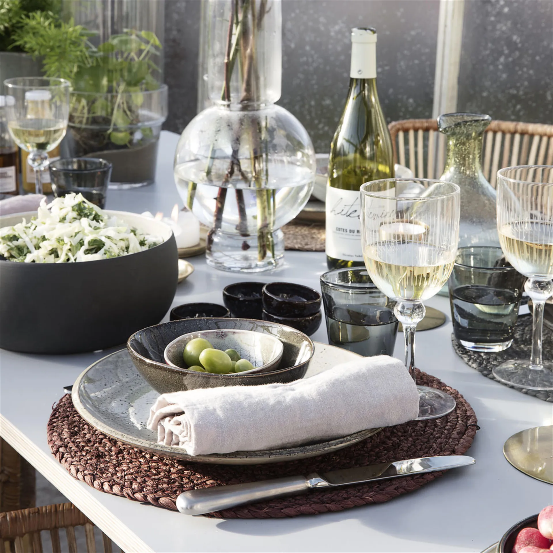 Assiette Lake grise, 27 cm House Doctor