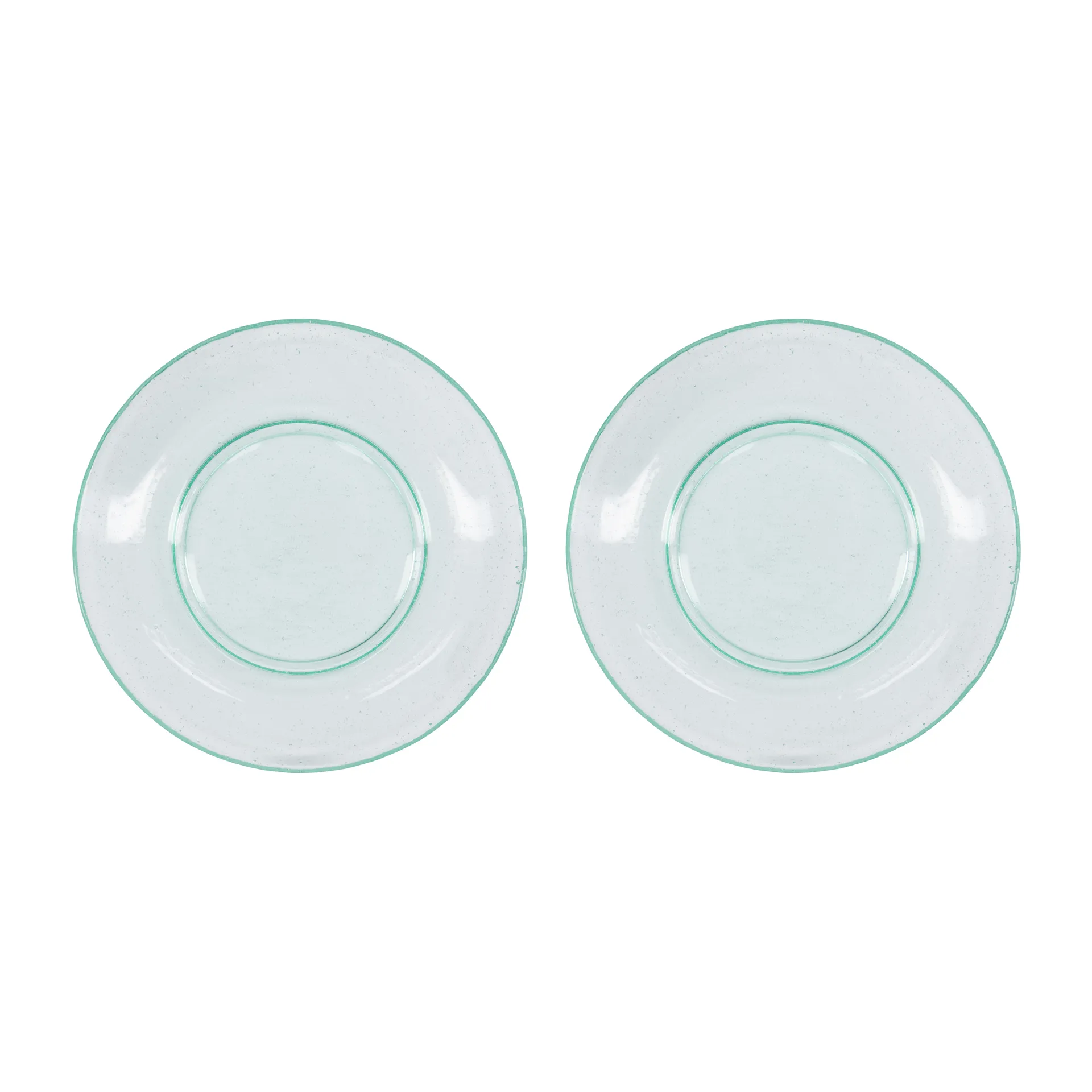 Assiette Rain Ø21 cm, lot de 2, Transparent House Doctor