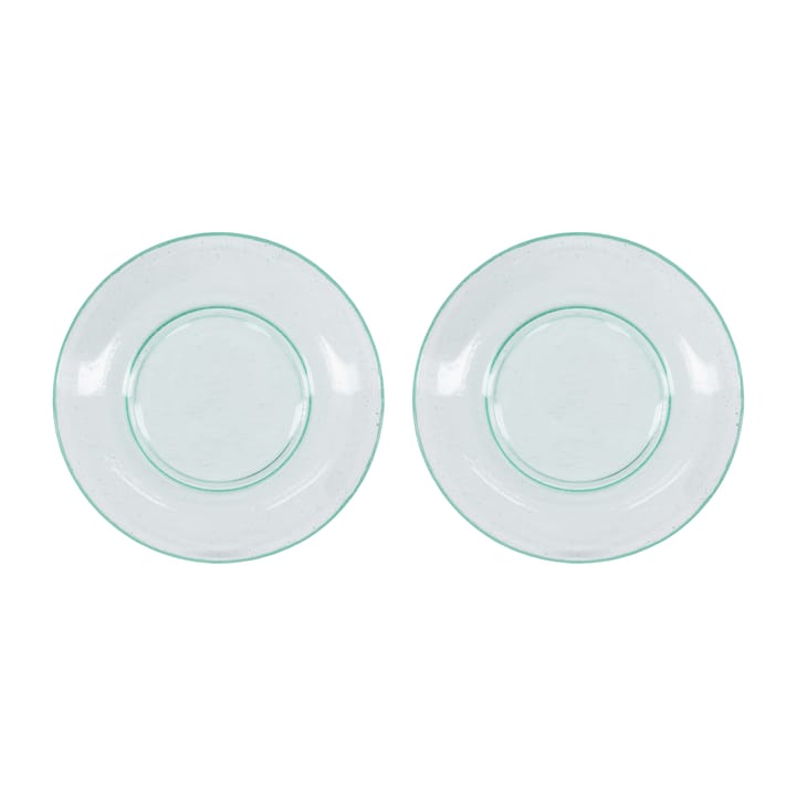 Assiette Rain Ø21 cm, lot de 2 - Transparent - House Doctor