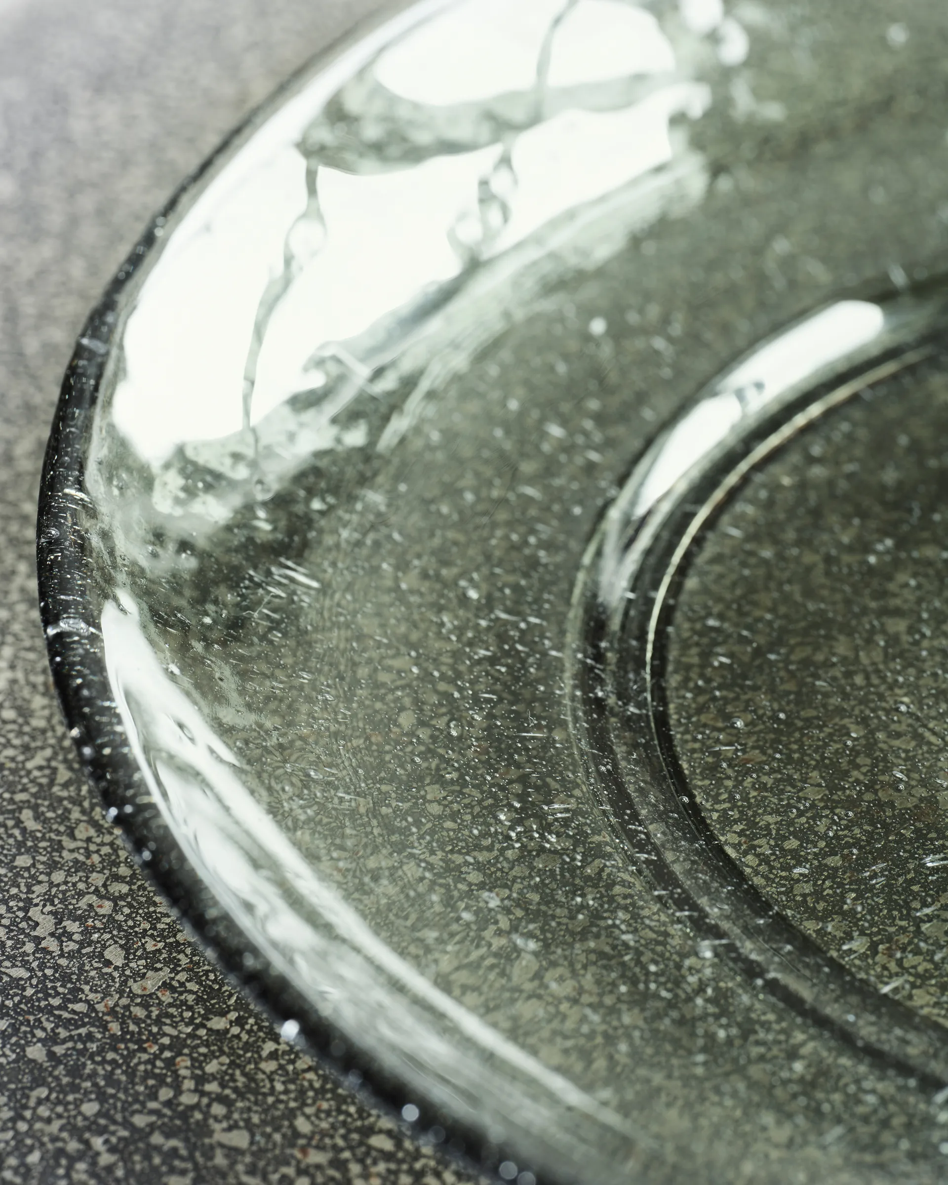 Assiette Rain Ø21 cm, lot de 2, Vert House Doctor