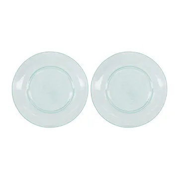 Assiette Rain Ø27 cm, lot de 2 - Transparent - House Doctor