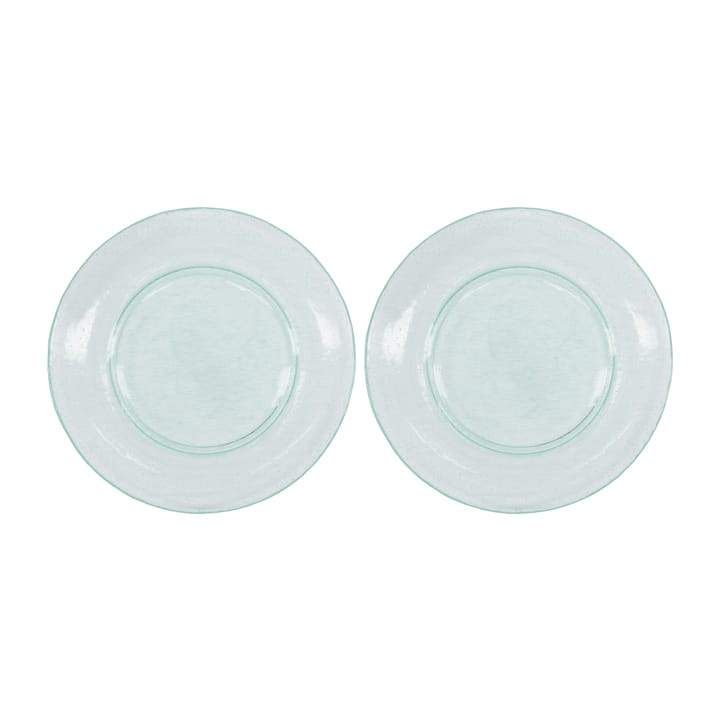 Assiette Rain Ø27 cm, lot de 2 - Transparent - House Doctor